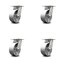 Service Caster 5 Inch Kingpinless Semi Steel Wheel Swivel Top Plate Caster SCC, 4PK SCC-KP30S520-SSR-4 - alternate 1